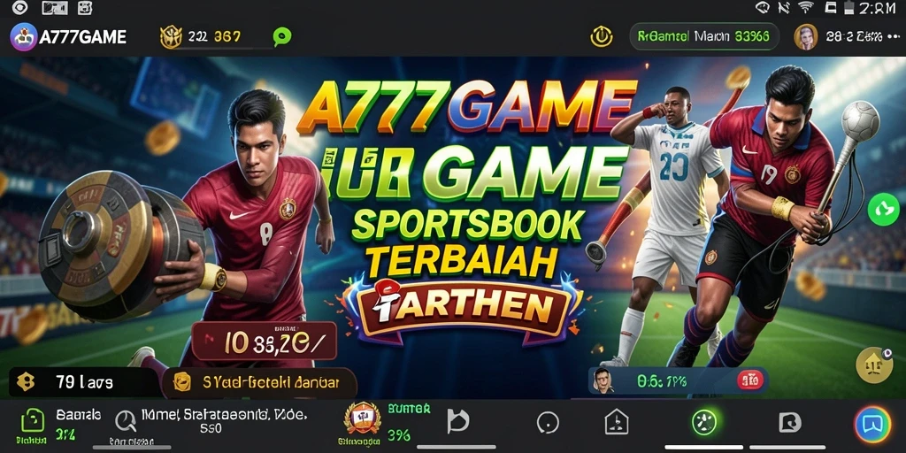 Tampilan menarik dari gameplay Sportsbook A777GAME.