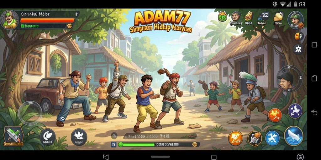 Tampilan gameplay ADAM77 yang realistis dan mengasyikkan.