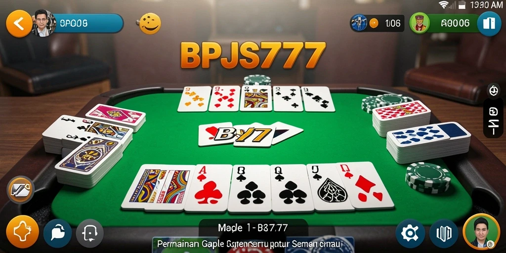 Gameplay seru dalam aplikasi BPJS777 Gaple.