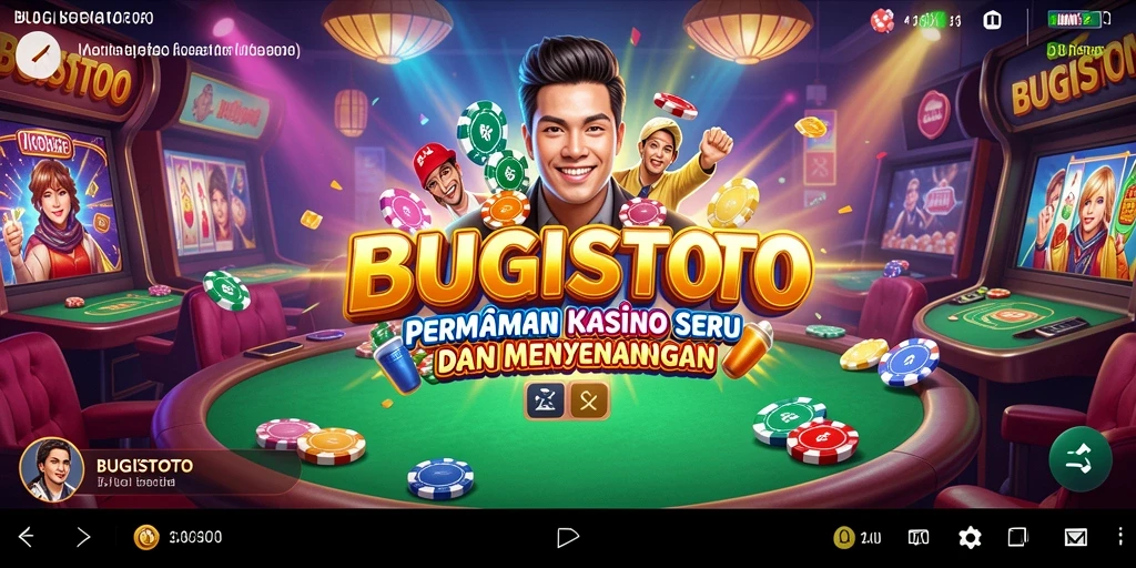 Tampilan gameplay menarik dari BUGISTOTO yang penuh aksi Kasino.