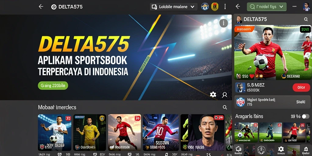 Tampilan menarik dari gameplay DELTA575 dalam taruhan olahraga.