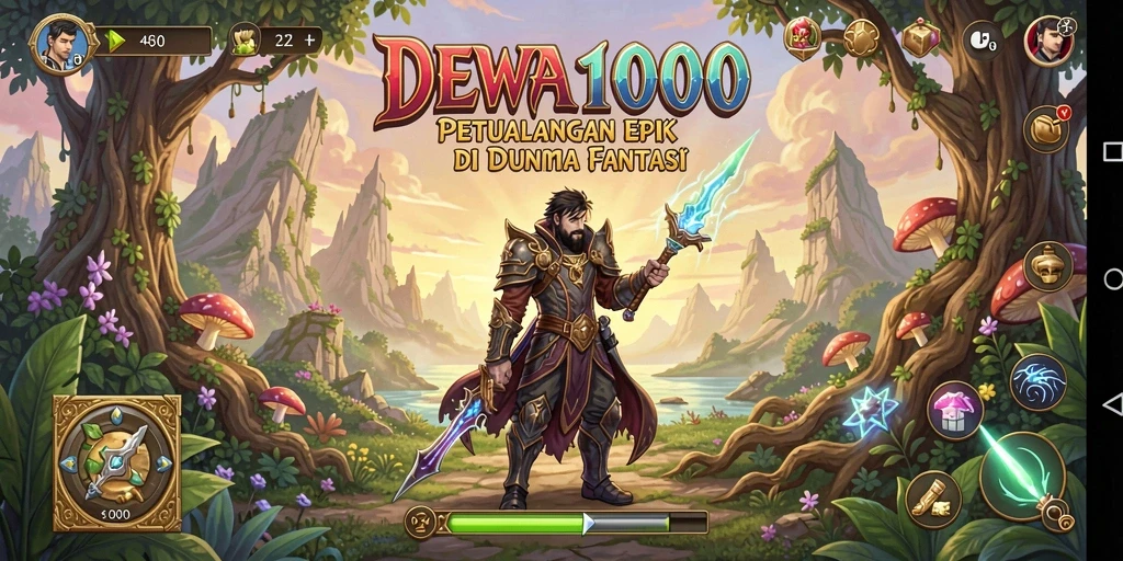Tampilan gameplay DEWA1000 yang mendebarkan dan penuh aksi.