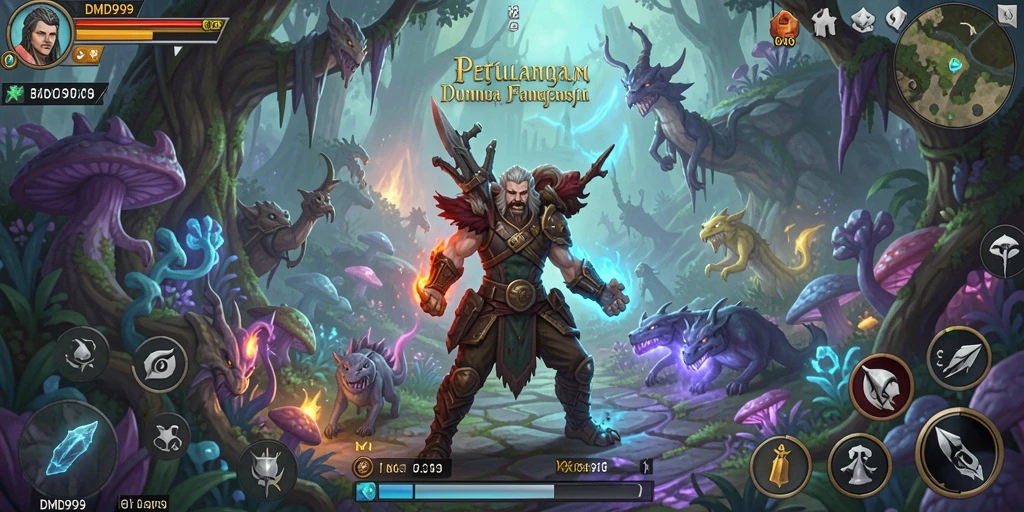 Tangkapan layar dari gameplay DMD999 yang menunjukkan petualangan mendebarkan.