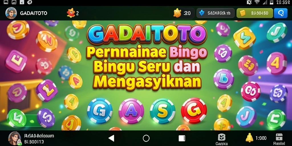 Tampilan screenshot GADAITOTO menampilkan permainan Bingo yang seru.