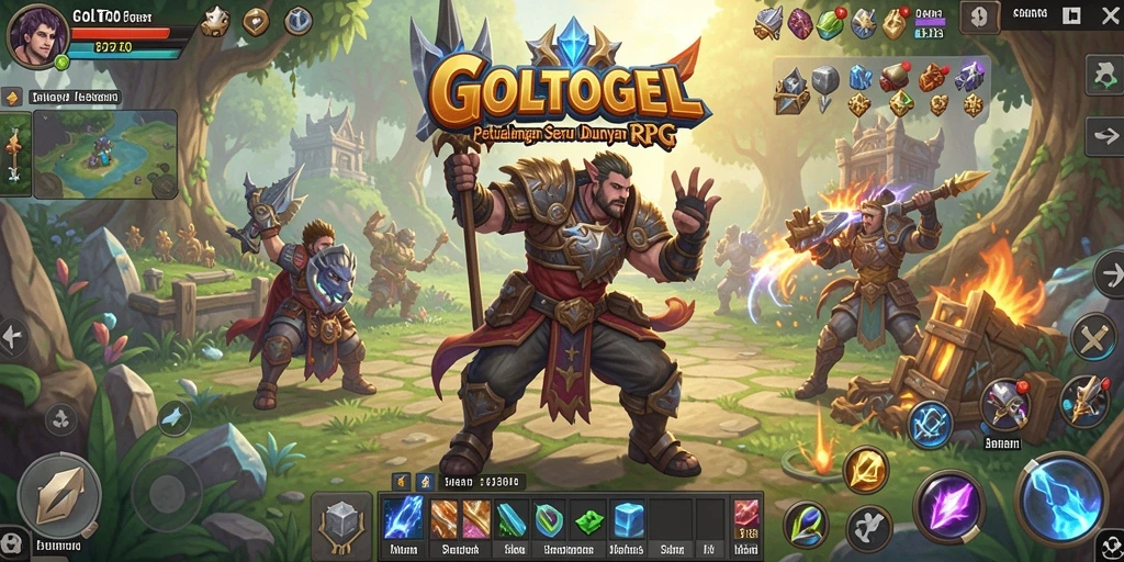 Tampilan gameplay RPG GOLTOGEL yang menegangkan dan menarik.