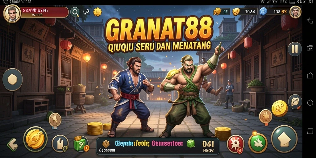 Tampilan gameplay menarik dan seru dalam QiuQiu.