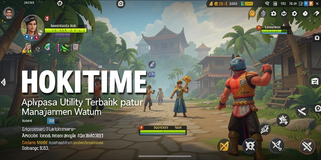 Screenshot HOKITIME menampilkan antarmuka yang sederhana dan fungsional.