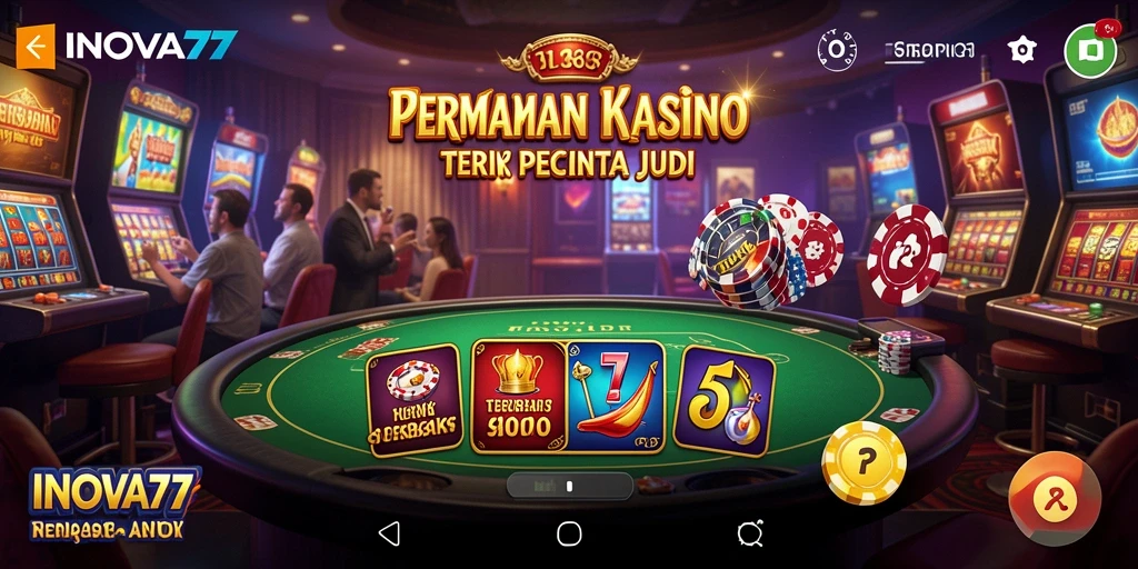 Tampilan gameplay Kasino yang mengasyikkan di INOVA77.