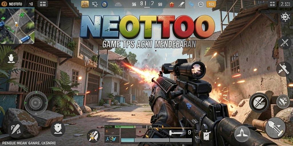 Screenshot gameplay NEOTOTO yang menampilkan aksi seru dalam TPS.