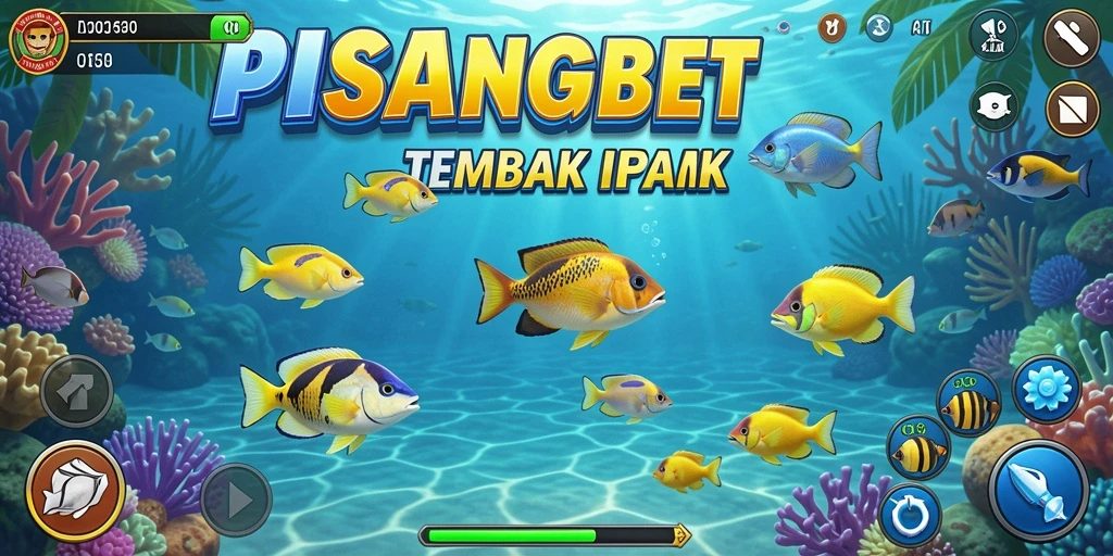 Screenshot menampilkan gameplay seru PISANGBET saat menangkap ikan.