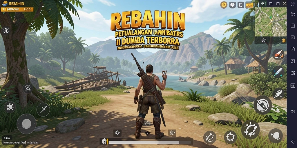 Menampilkan gameplay menarik di dunia terbuka REBAHIN.