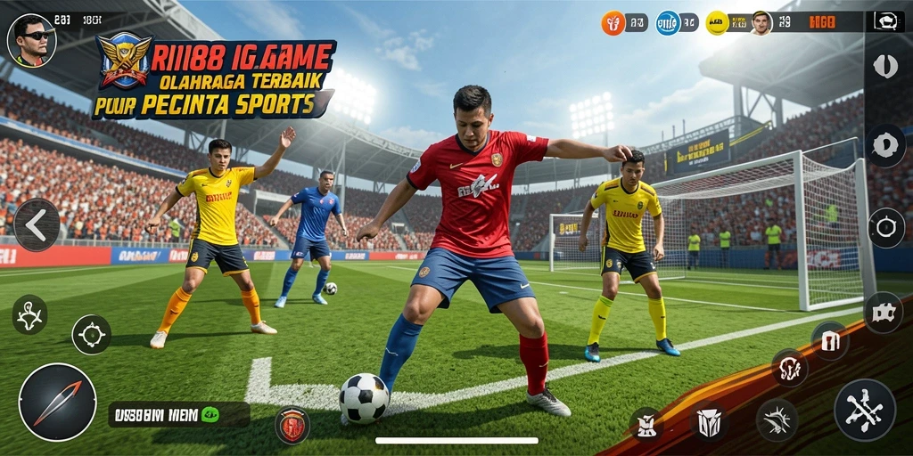 Screenshot gameplay RI188 yang memperlihatkan aksi seru dalam olahraga.