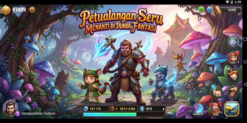 Tampilan gameplay menakjubkan dalam petualangan seru.