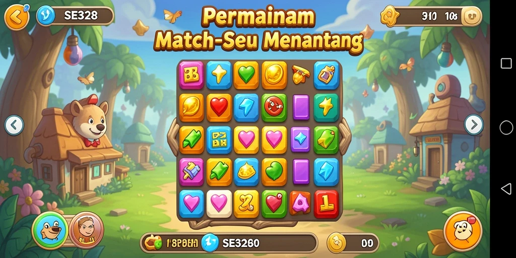 Tampilkan gameplay seru SE328 dengan aksi Match-3 yang memukau.