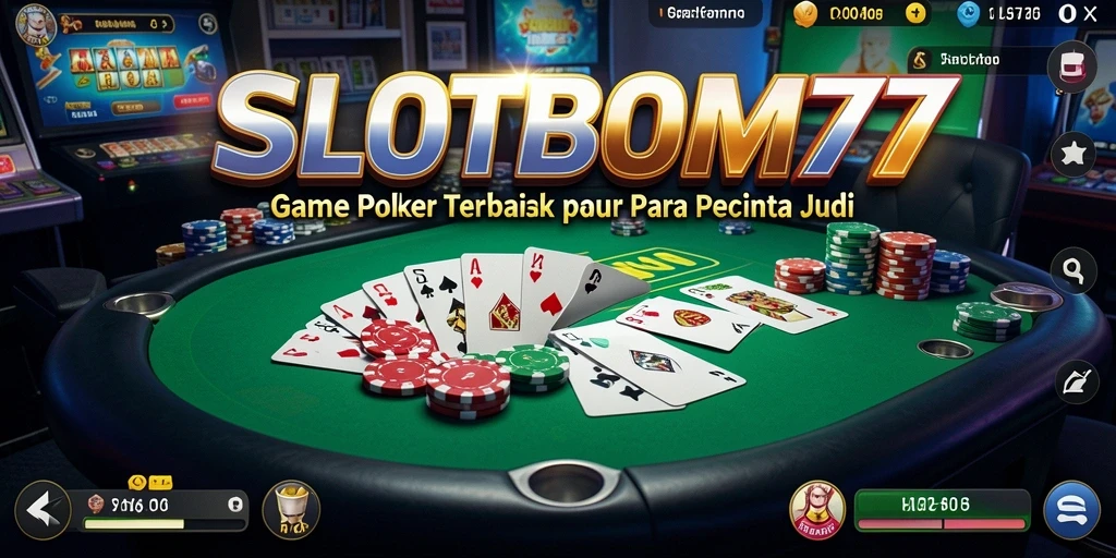 Gameplay Poker yang mendebarkan di SLOTBOM77 dengan berbagai pilihan meja.