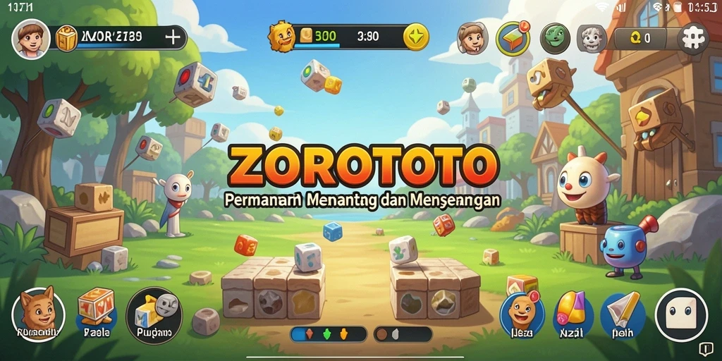 Tangkapan layar menunjukkan gameplay ZOROTOTO yang penuh tantangan dan menyenangkan.